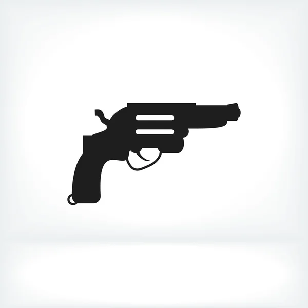 Revólver pistola icono — Vector de stock
