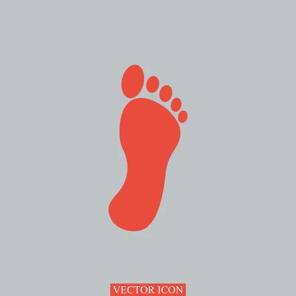 Human footprint icon — Stock Vector