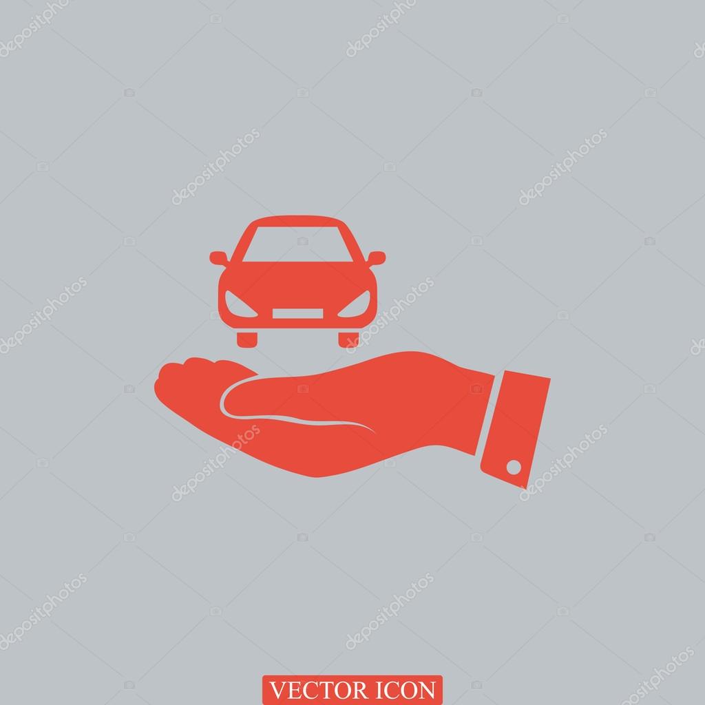 Car insurance icon. vector illustration