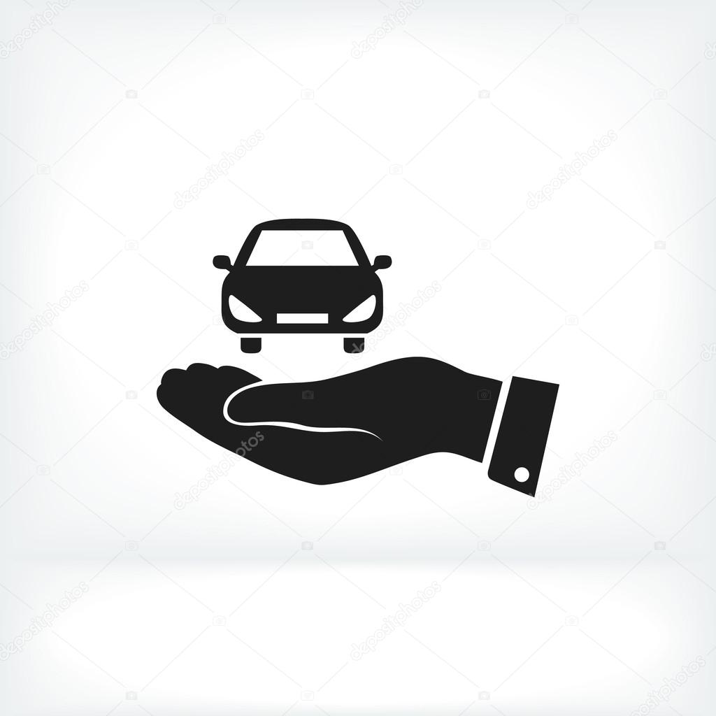 Car insurance icon. vector illustration