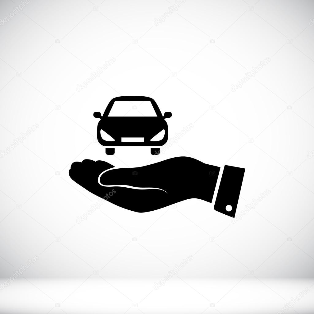 Car insurance icon. vector illustration