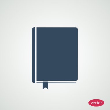 kitap, okuma düz simgesi