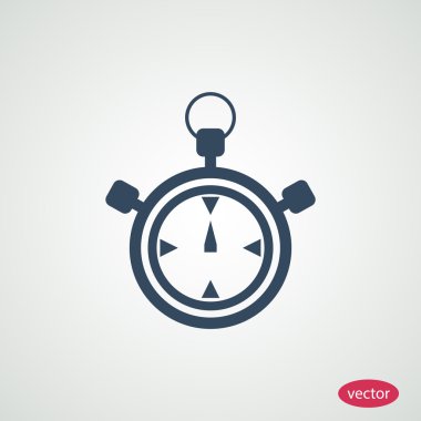 Kronometre, zamanlayıcı düz simgesi