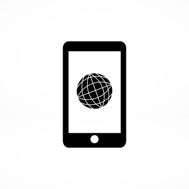 küre simgesiyle Smartphone