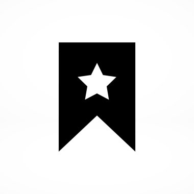 yer işareti kurdele ile yıldız simgesi