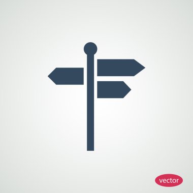 Gezinti tabelasını düz simgesi