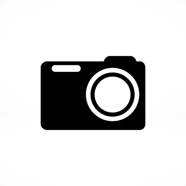 Zdjęcie mieszkanie ikona aparatu fotograficznego — Wektor stockowy