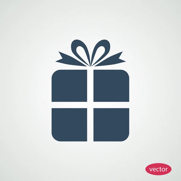 Icono de caja de regalo — Vector de stock