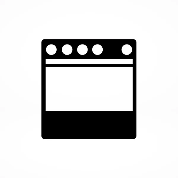Kitchen stove flat icon — Stock Vector