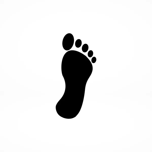 Human footprint icon — Stock Vector