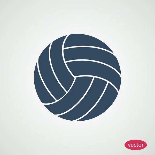 Volleybal bal pictogram — Stockvector