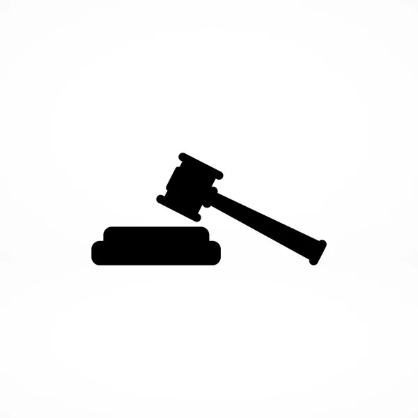 Judge gavel icon — Stock Vector