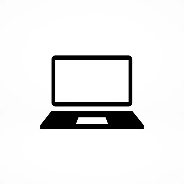 Pictogram voor computer laptop — Stockvector