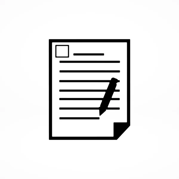 Icono de documento de oficina — Vector de stock