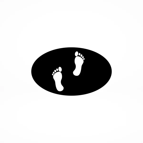 Human footprints icon — Stock Vector