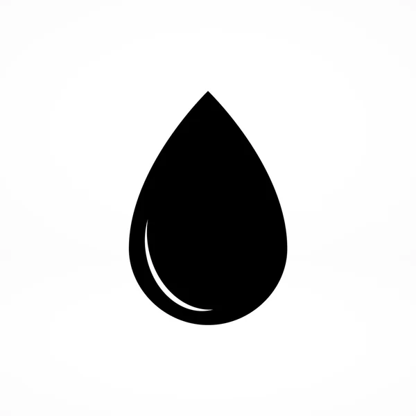 Icône plate goutte liquide — Image vectorielle