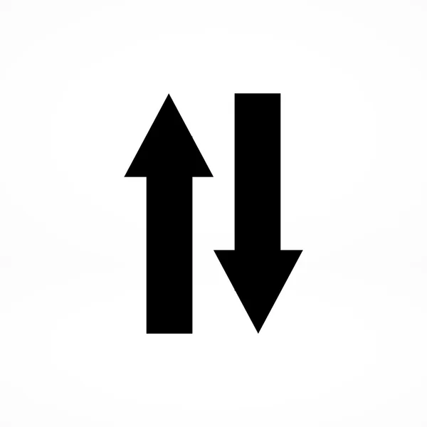 Вгору і вниз стрілки плоска піктограма — стоковий вектор