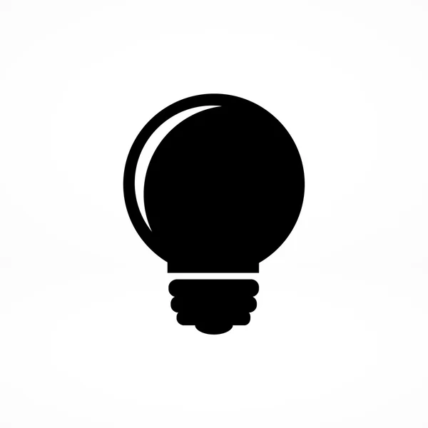 Light bulb flat icon — Stock Vector