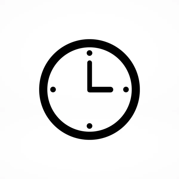 Reloj Icono plano — Vector de stock