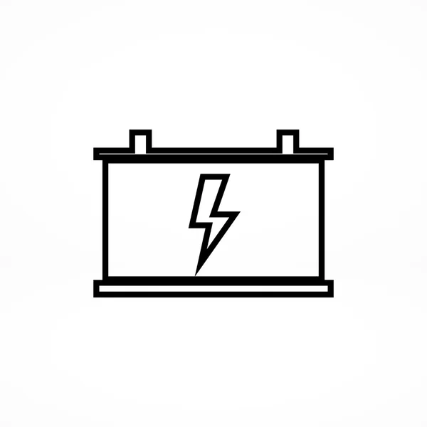 Auto batterij vlakke pictogram — Stockvector