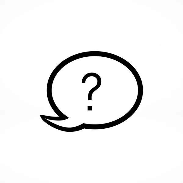 Chat, ícone de pergunta —  Vetores de Stock