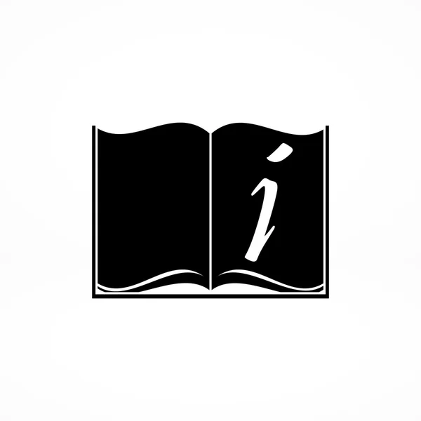 Ikone des Informationsbuchs öffnen — Stockvektor
