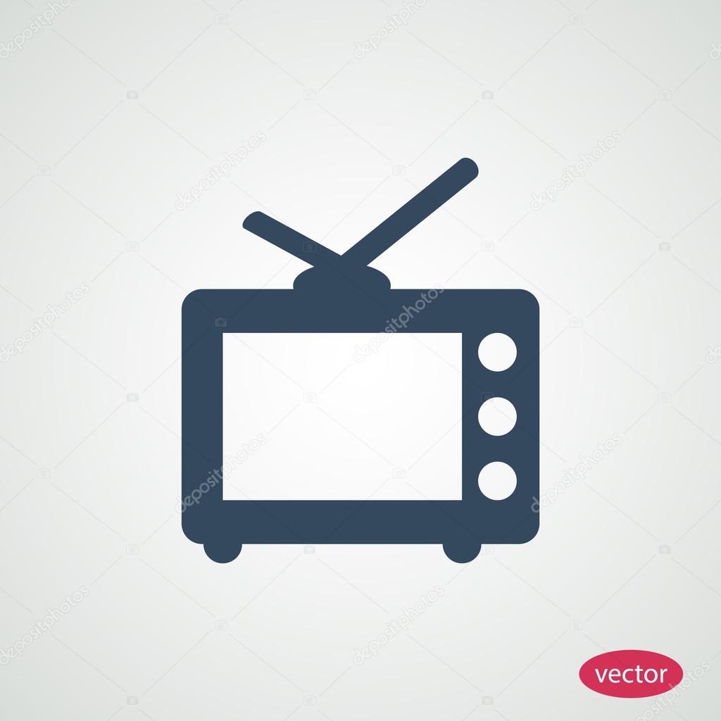 retro TV flat icon