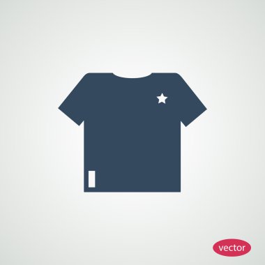 Casual giyim t-shirt simgesi