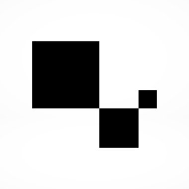 soyut geometrik küpleri simgesi