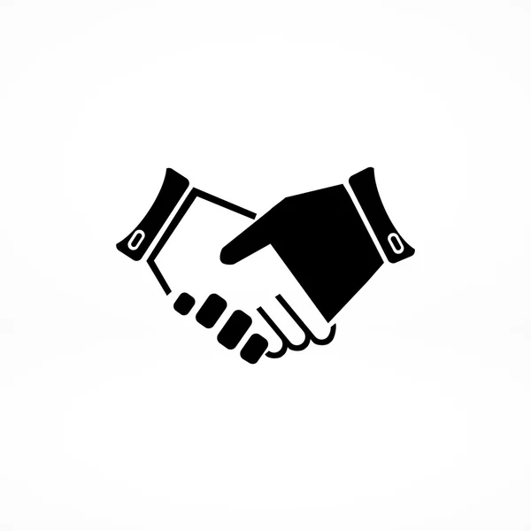 Negócio handshake ícone plano —  Vetores de Stock