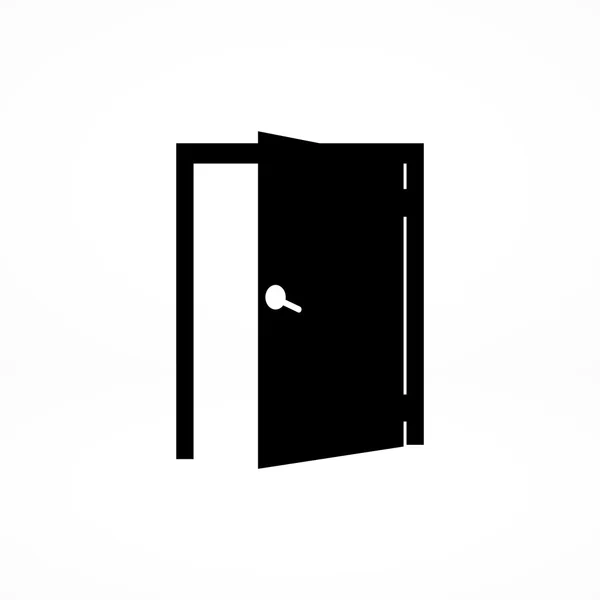 Icono de puerta abierta — Vector de stock