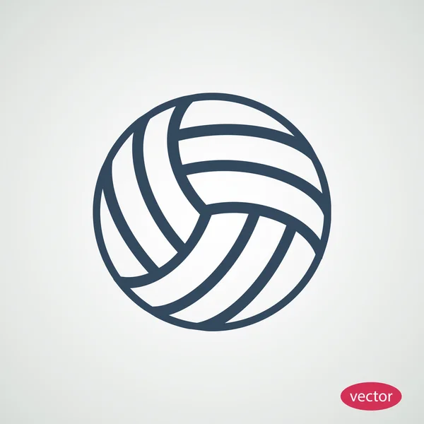 Volleybal bal pictogram — Stockvector