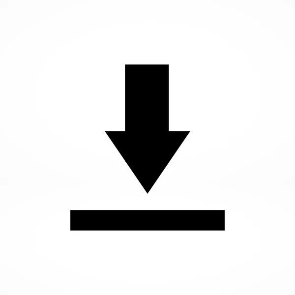 Stáhnout ikonu tlačítka šipky — Stockový vektor
