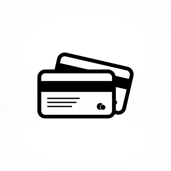 Ícone de cartões de crédito — Vetor de Stock