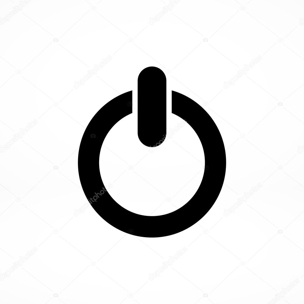  power button flat icon 