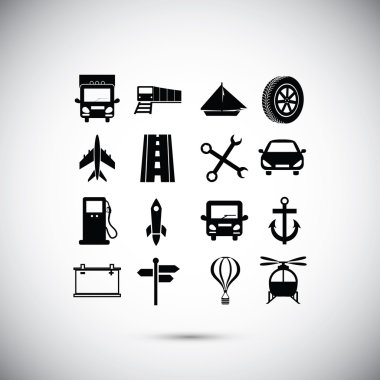 tasarlanmış taşıma simgeler