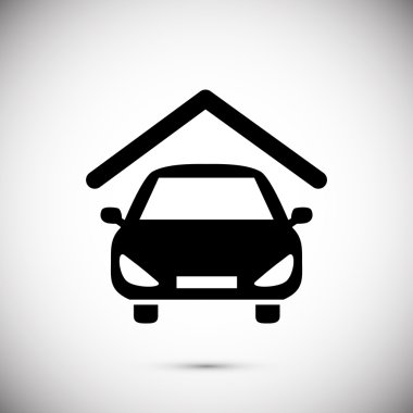 arabanın altında çatı simgesi