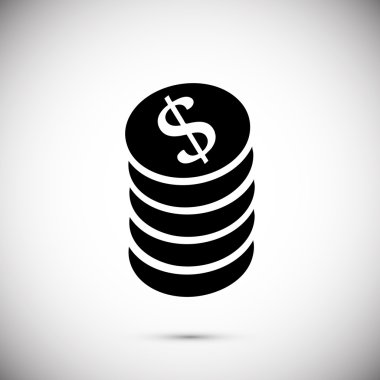 sikke para simgesi yığını