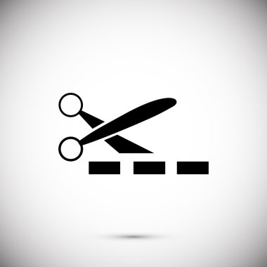 Makas vektör simgesi