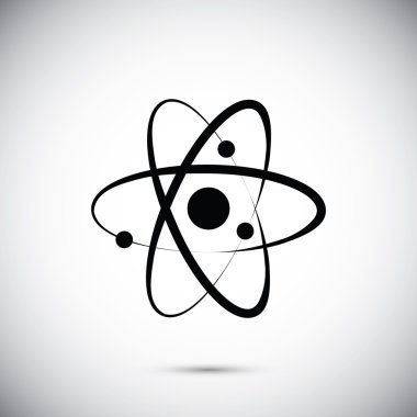 Atom sign icon clipart