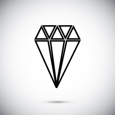 Elmas vektör simgesi
