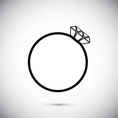 Elmas yüzük simgesi