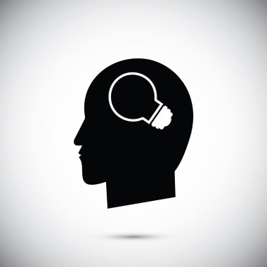 Yaratıcı fikirler ampul simgesi