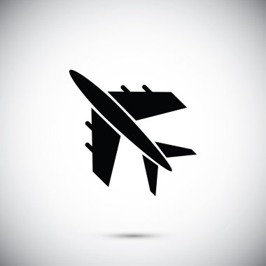 uçak siluet simge