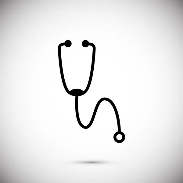 Medicinska stetoskop ikonen — Stock vektor