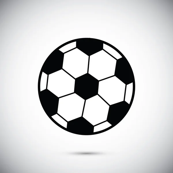 Icône de ballon de football classique — Image vectorielle