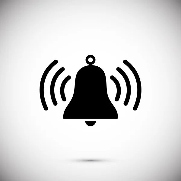 Sonando el icono de campana — Vector de stock