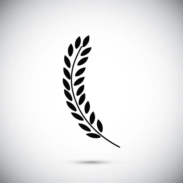 Přirozené pšenice ikona — Stockový vektor
