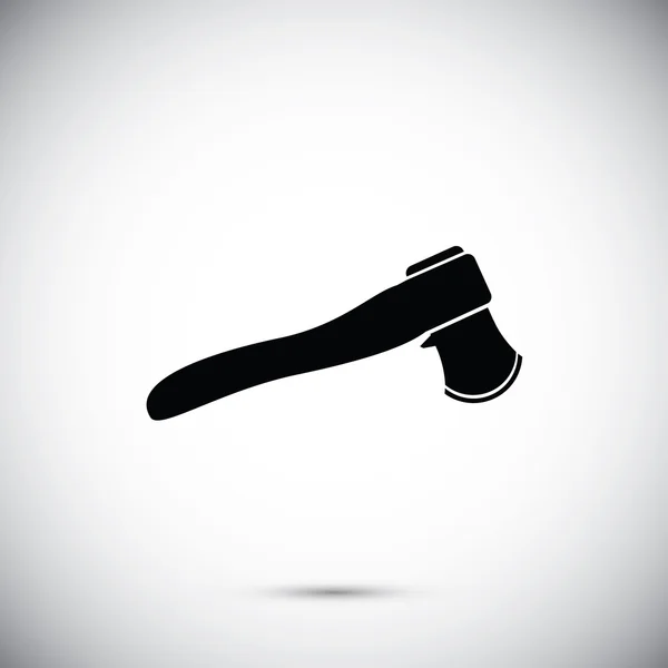 Icône hache noire — Image vectorielle