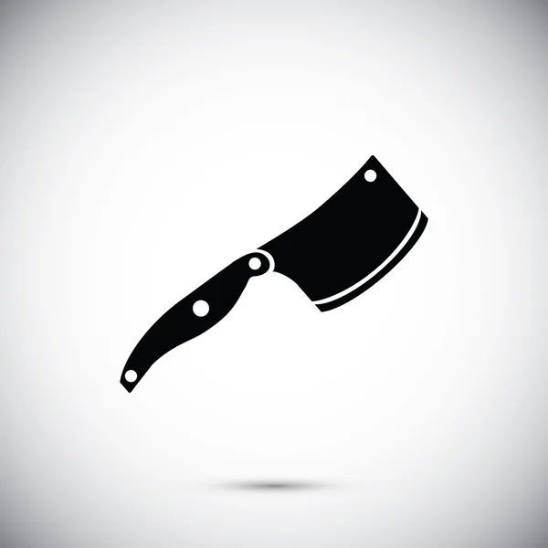 Carne cuchillo icono — Vector de stock